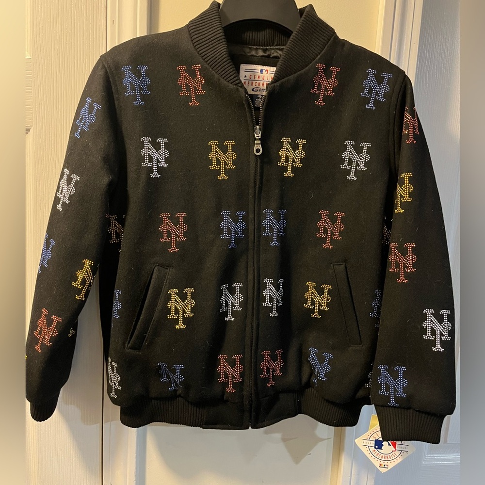 NWT New York METS Wool Jacket Hand crafted SF logo by G-III - Bling Jacket - Picture 3 of 10